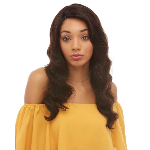 Lace wig with a wavy texture for a beachy lookHL Gabriela 100% Brazilian Remy Human Hair Lace Front Wig by West Bay Inc.