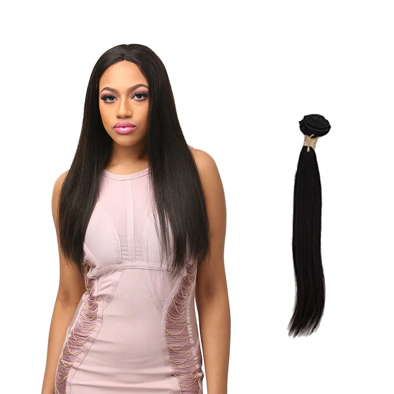 Lace wig with a side - swept bang for a sophisticated lookLAFLARE 100% Unprocessed Brazilian Virgin Remy Hair Bundle Straight