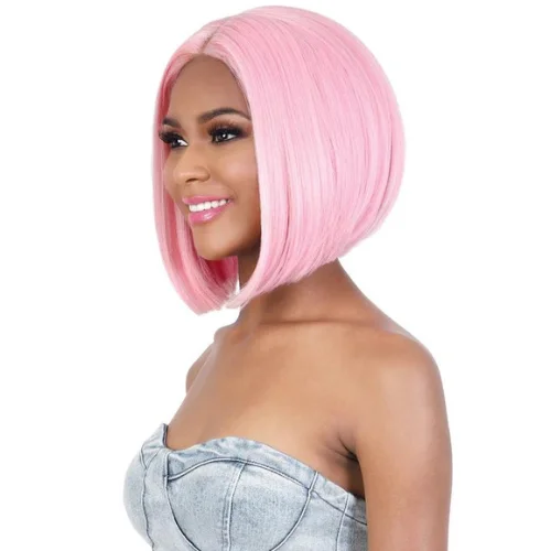 Synthetic lace wig with a heat - resistant formulaLDP-Neon2 HD Synthetic Lace Front Wig by Motown Tress