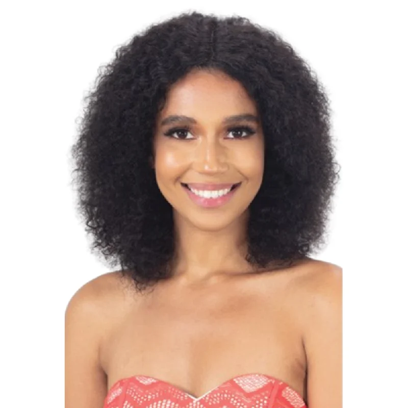 Lace wig with a pre - bleached knot for a natural - looking scalpModel Model Nude Fresh Wet & Wavy 100% Human Hair HD Lace Front Wig - Botanical Wave