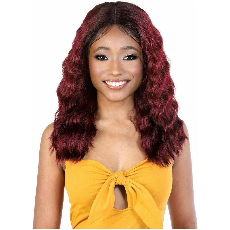 Human - hair lace wig for a luxurious and natural feelMotown Tress Slay & Style Deep Part Synthetic Lace Front Wig - LDP-Karis (SOFTPINK & F18/22 only)