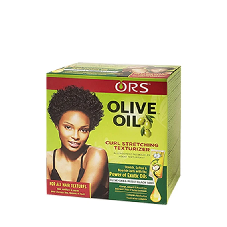 Lace wig with a silk - base cap for a comfortable and smooth feelORS OLIVE OIL Curl Stretching Texturizer KIT