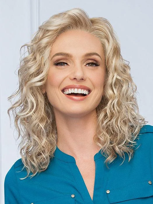 Lace wig with a wavy texture for a beachy lookRadiant Beauty Wig by Gabor | Synthetic (Lace Front Mono Part)