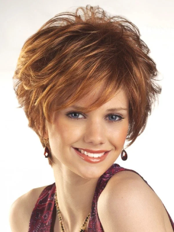 Short wig made from high - quality human hair for a luxurious feelAubrey by Tony of Beverly | Synthetic Wig | CLOSEOUT