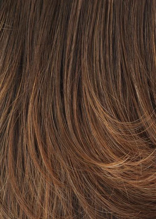 G829+ Dark Cinnamon Mist | Medium brown with ginger red highlights