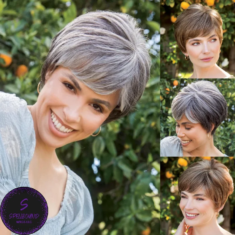 Monofilament - cap short wig for a breathable and natural - looking scalpDestiny in Canyon Stone - Orchid Collection by Rene of Paris ***CLEARANCE***