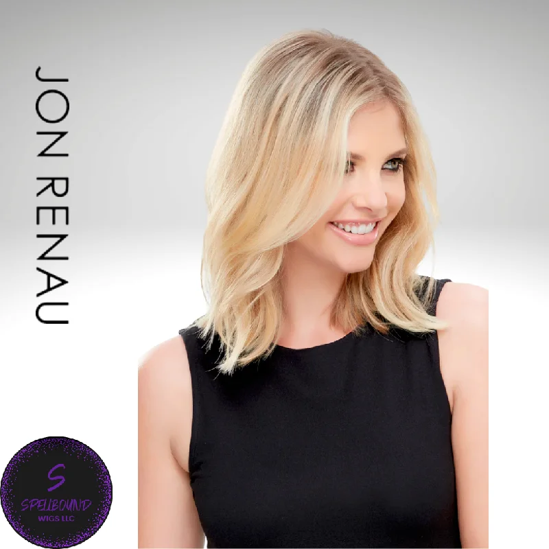 Short wig with a blunt bob cut for a modern and sleek styleeasiCrown HD 12" - Synthetic Topper Collection by Jon Renau