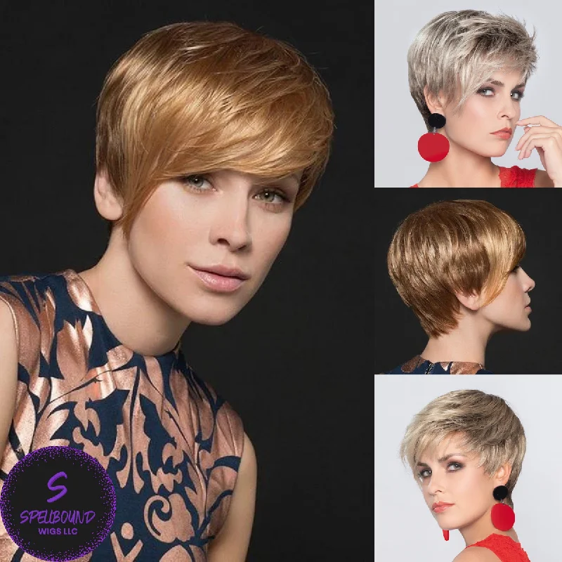 Synthetic medium - length wig with a natural - looking texturePoint - Perucci Collection by Ellen Wille