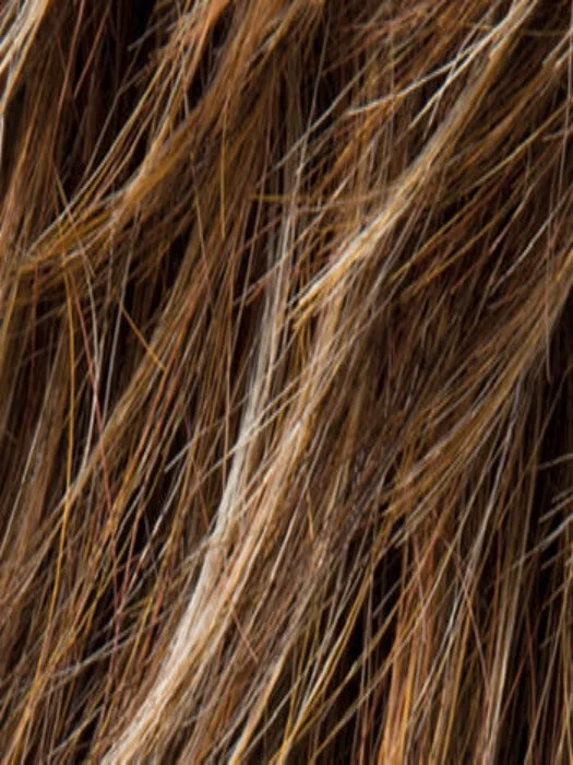 Tobacco Rooted  | Medium Brown base with Light Golden Blonde highlights and Light Auburn lowlights and Dark Roots