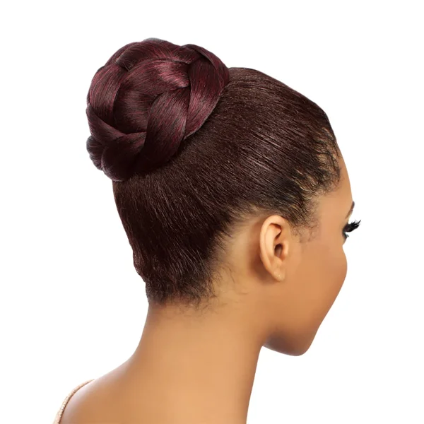 Curly ponytails with tight ringlets for a playful and feminine vibeEve Hair Bun Dome Large