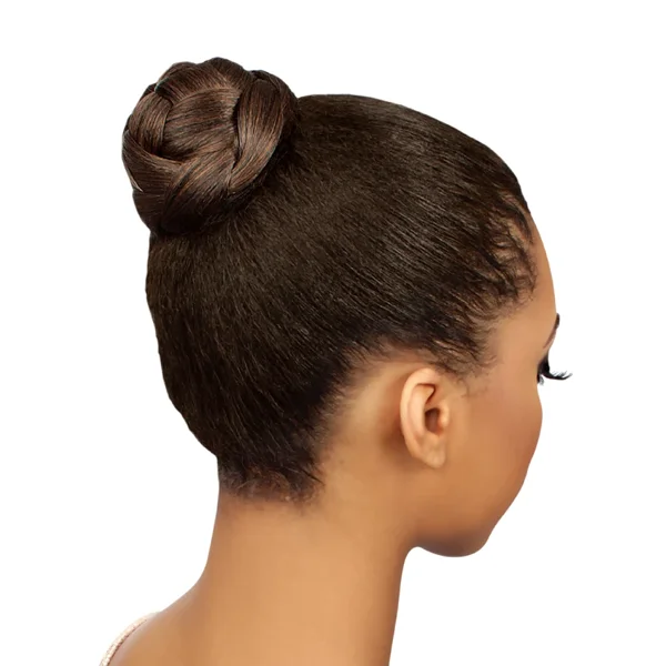 Human hair ponytails with a natural shine for a luxurious lookEve Hair Bun Dome Small