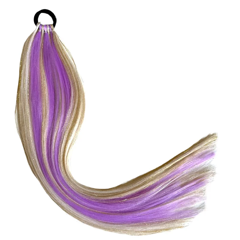 Black - colored ponytails for a classic and timeless appearanceGolden Girl + Sugarplums Shimmer Tail