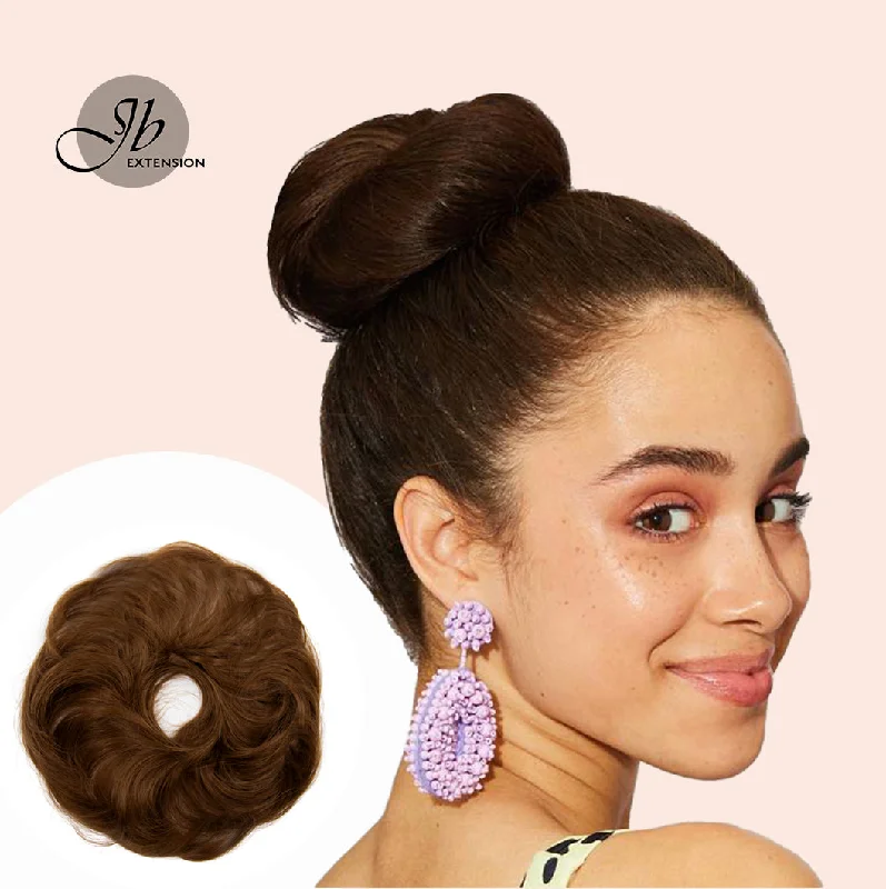 Curly ponytails with tight ringlets for a playful and feminine vibeJBEXTENSION Messy Bun Hairpiece Hair Extension Ponytail with Elastic Rubber Band Updo Ponytail Hairpiece Synthetic Hair Extensions Scrunchies Ponytail Hairpieces for Women