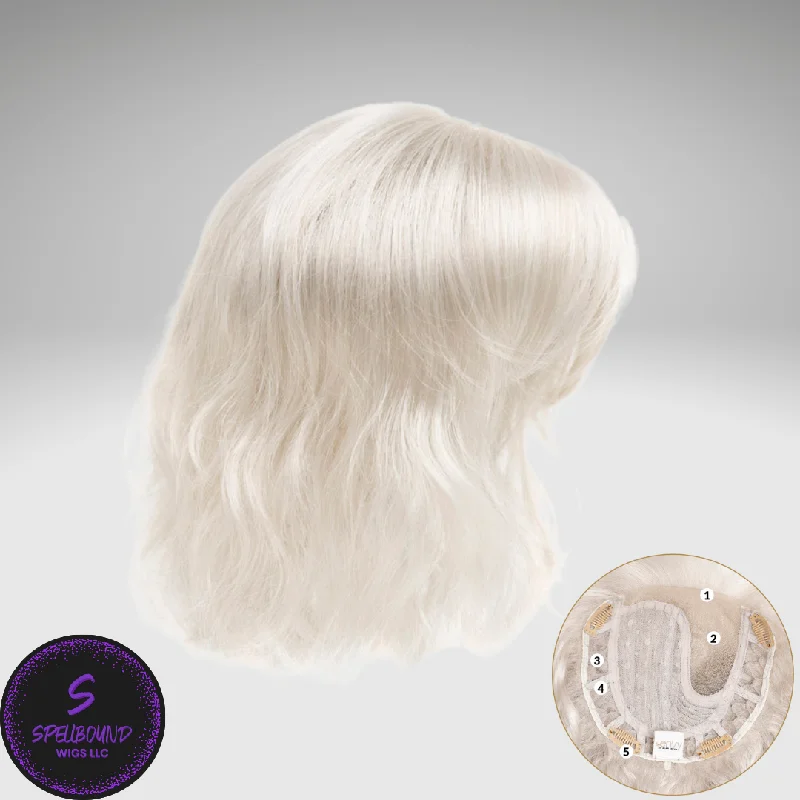 Medium - length wig with a pre - bleached knot for a natural - looking scalpMaking Waves Topper - Synthetic Topper Collection by Envy