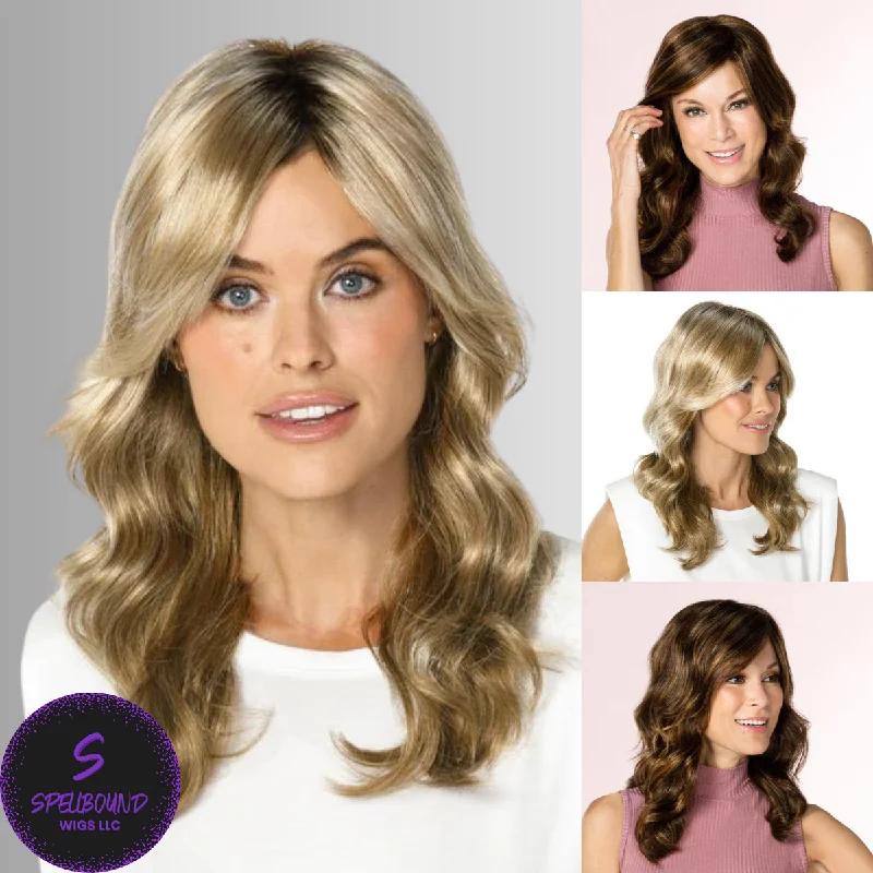 Medium - length wig with a silk - base cap for a comfortable and smooth feelMariah - Nouveau Collection by Jon Renau