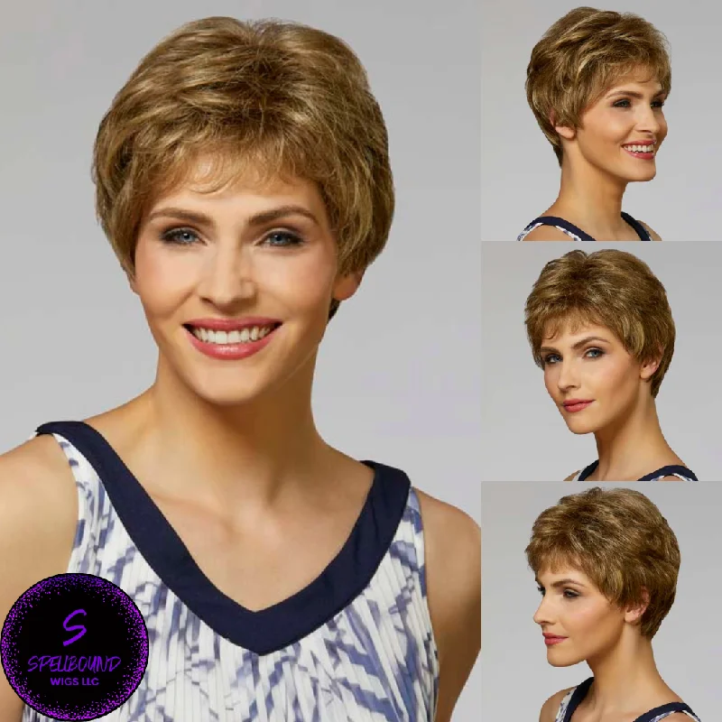 Medium - length wig with a 180 - density for a full and thick appearanceMonica - Naturally Yours Collection by Henry Margu