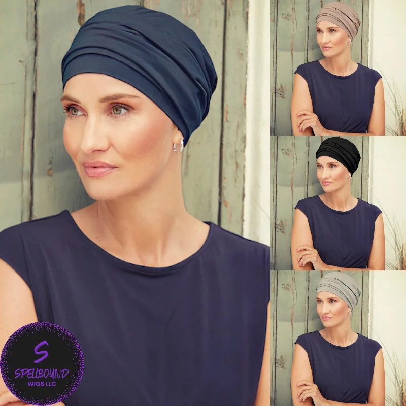 Medium - length wig with a natural - looking root for a more realistic lookNomi Turban - Christine Headwear Collection