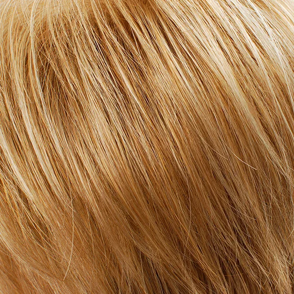 27S26 | Lightest Strawberry Red and Light Pale Gold Blonde Blend: Lighter Front, Darker Back