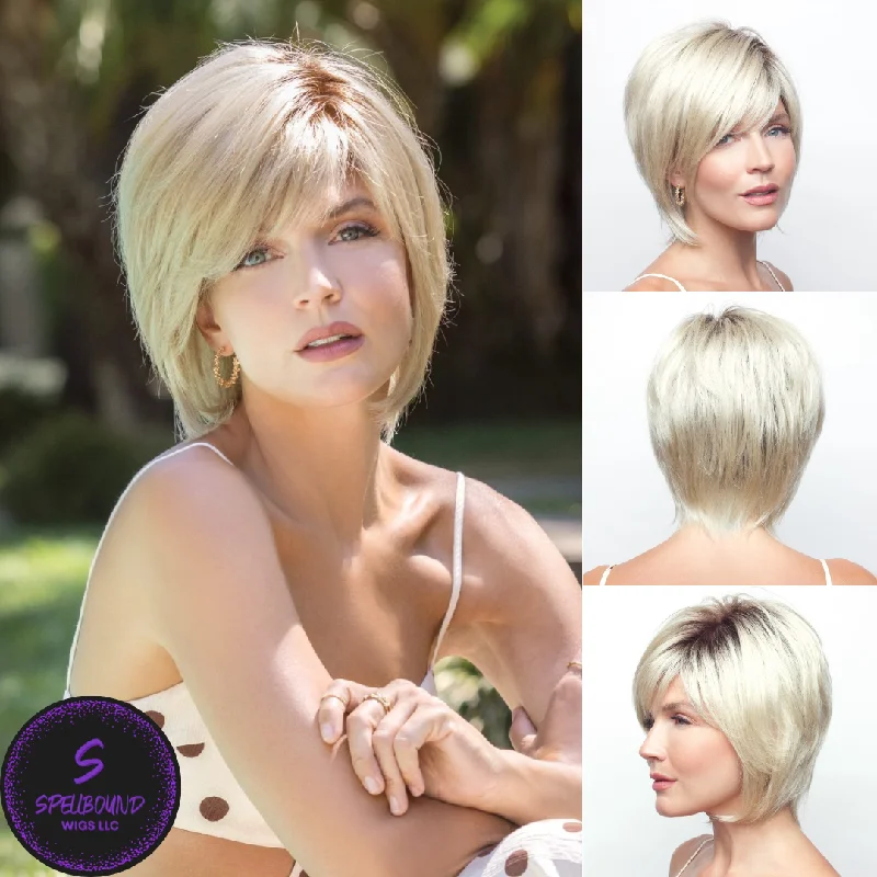 Medium - length wig with a wavy texture for a beachy and relaxed lookReese Partial Mono - by Noriko