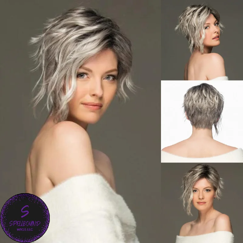 Medium - length wig with a platinum - blonde color for a bold and trendy lookRyan - Naturalle Front Lace Line Collection by Estetica Designs