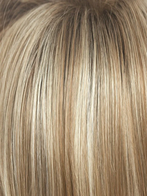 Sugar Cane R | Platinum blonde and strawberry blonde blend with light auburn highlights and medium brown roots