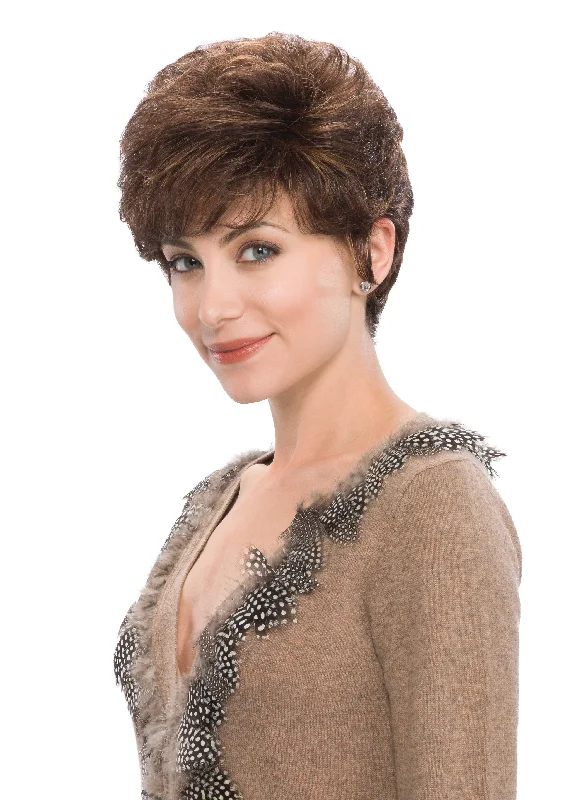 Heat - resistant short wig for easy styling with hot toolsTess Wig by Tony of Beverly | Synthetic Hair | Average Cap