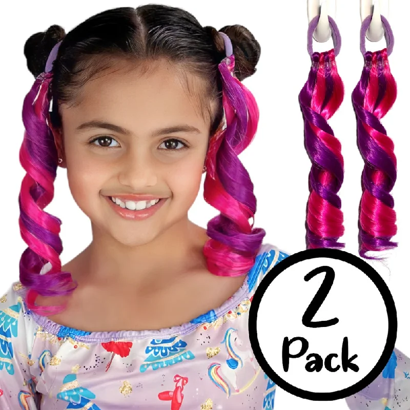 Synthetic ponytails with heat - resistant fibers for easy stylingTutti Fruity 12” Mini Piggies