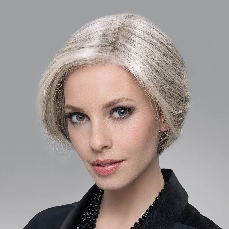 Short wig made from high - quality human hair for a luxurious feelUltra 6" Human Hair / Synthetic Blend Top Piece by Ellen Wille-Discontinued