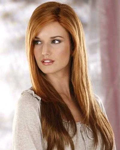 Long - length wig with a honey - blonde color for a warm and sunny appearanceVanity Synthetic Wig